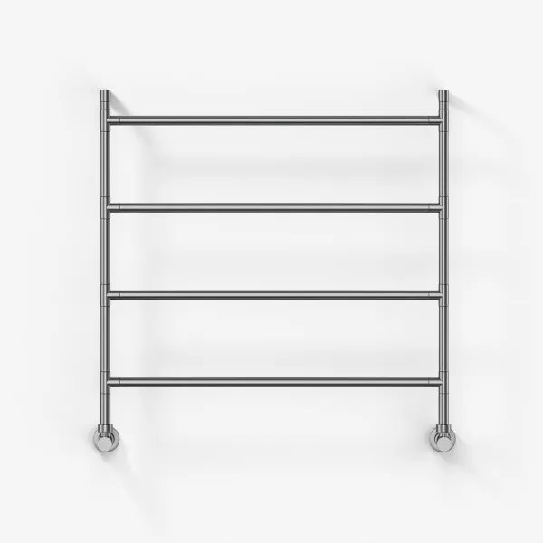 Vetro Nostromo 482/4 - 80x80, Vannbasert håndkletørker, Børstet stål