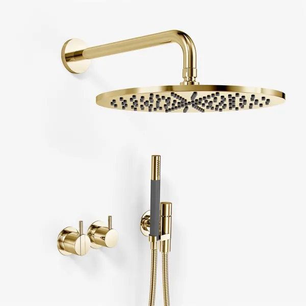 Vola 2471 S10 - DeLuxe Ø30, Væg, Polished brass