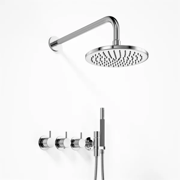 Vola 5471R S01 - LuxRain Ø20 Vegg Krom