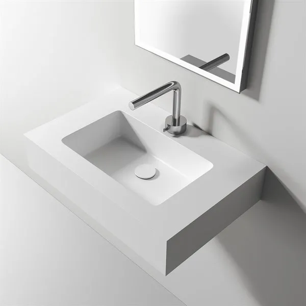 Waterproof 60 - 60x40 Servant, matt hvit SolidTec®