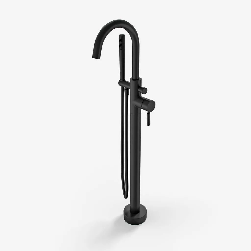 Semplice SBS600 - Frittstående badekararmatur, matt svart