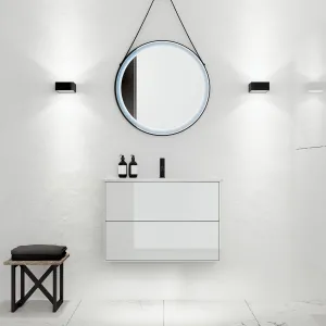 ArkiLife® Cobus ACC8036 CPH Square - Kompakt baderomsmøbel 81x36 cm m/porselensvask