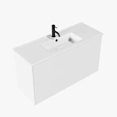 ArkiLife® Cobus ACC1036 CPH Square - Kompakt baderomsmøbel 101x36 cm m/porselensvask