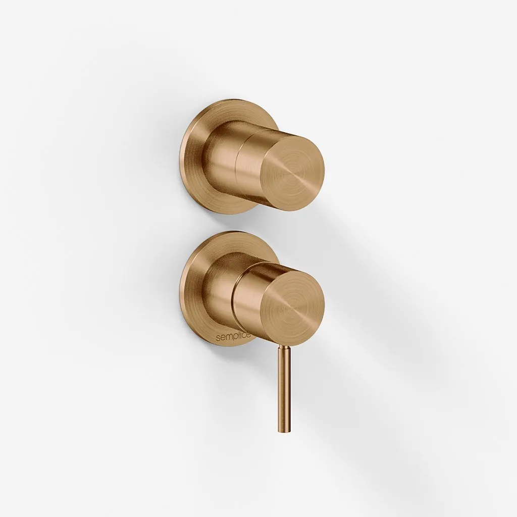 Semplice SBR901 - Innfelt armatur, PVD børstet kobber