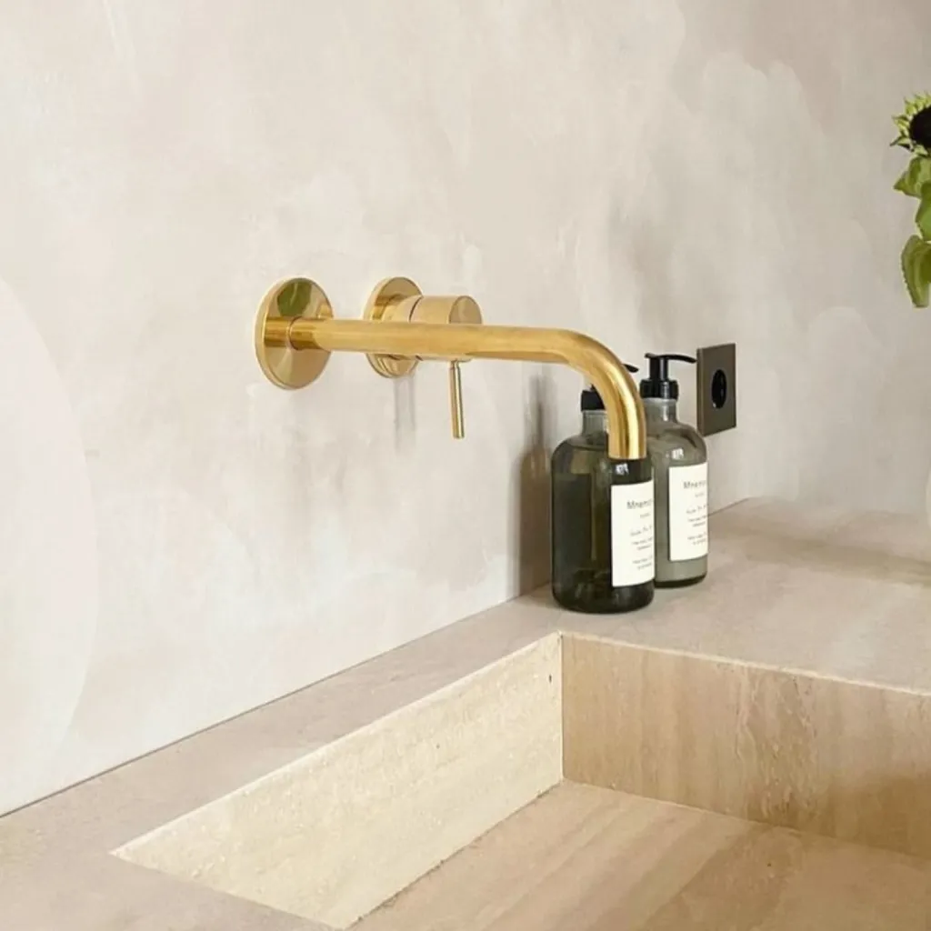 Semplice SHV502 - 1-greps servantbatteri, polert messing naturell