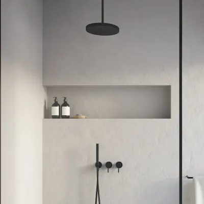 Semplice SBR801 S04 - XXL Rain DeLux Ø28 cm, Tak, Matt sort