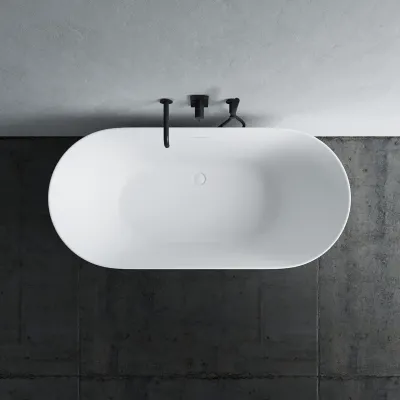 Takai 150 - 150x70 cm Badekar, Slim Design, Matt Hvit