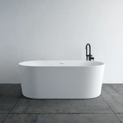Takai 170 - 170x80 cm Badekar, Slim Design, Blank hvit