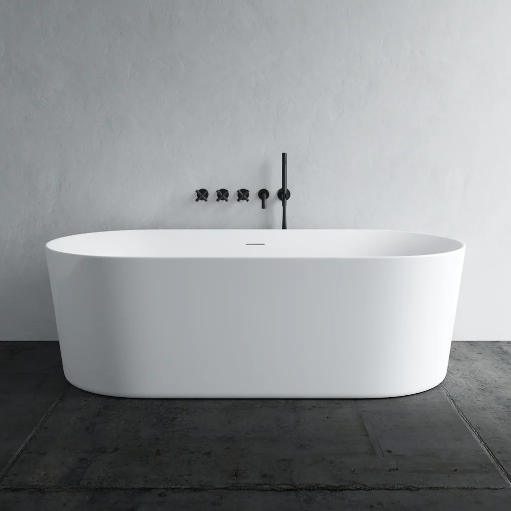 Takai 178 - 178x80 cm Badekar, Slim Design, Blank hvit