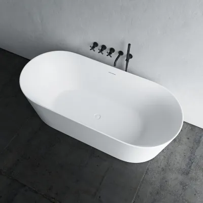 Takai 178 - 178x80 cm Badekar, Slim Design, Matt Hvit