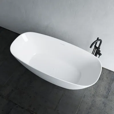 Chic 170 - 170x78 cm Badekar, Slim Design, Blank hvit