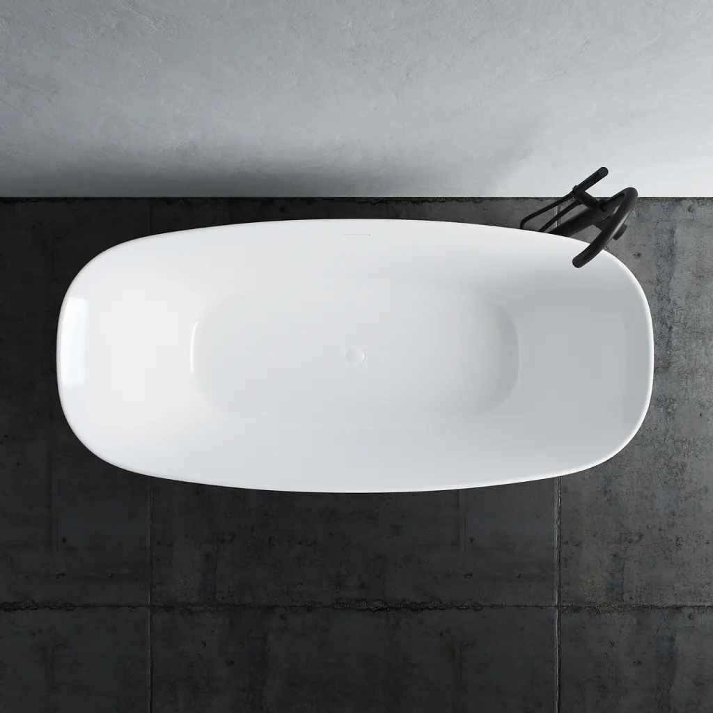 Chic 170 - 170x78 cm Badekar, Slim Design, Blank hvit