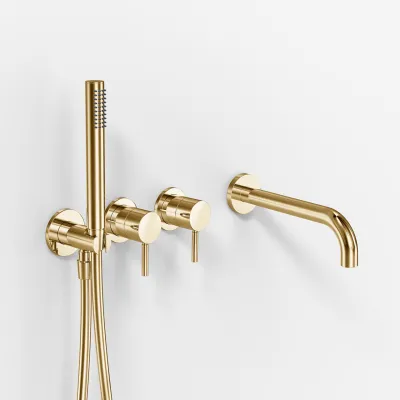 Semplice SBR801 S11 - Badekar/dusj, polert messing naturell 