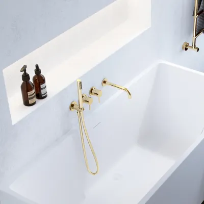 Semplice SBR801 S11 - Badekar/dusj, polert messing naturell