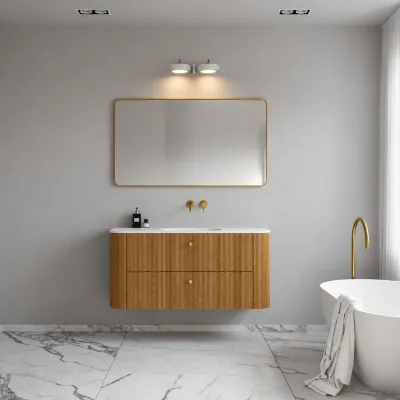 Big A02 - Dobbelt. LED-vegglampe med vipp, matt hvit.