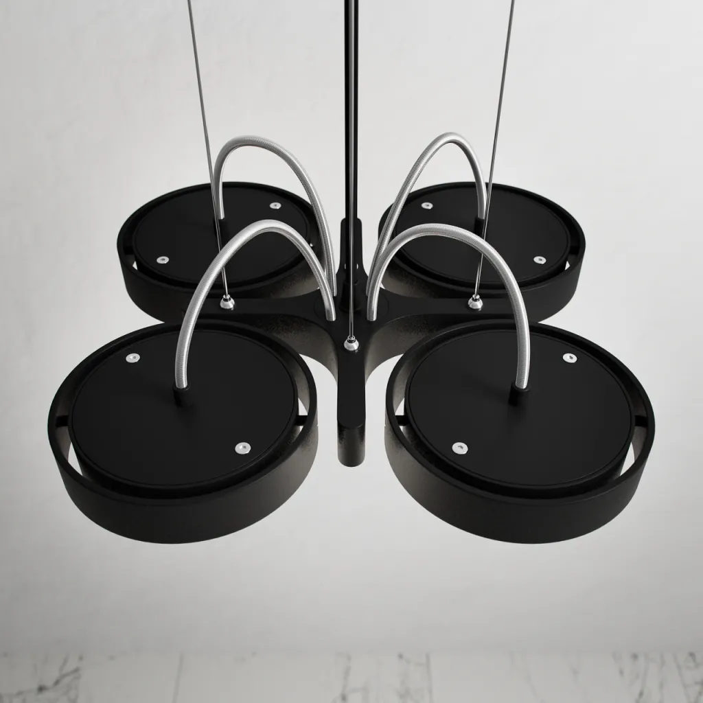 Big A04 - LED takpendel, matt svart