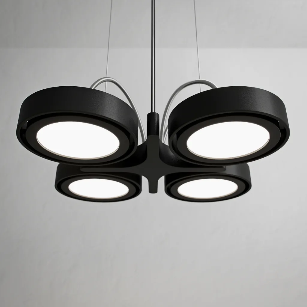 Big A04 - LED takpendel, matt svart