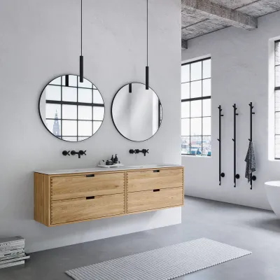 CPH Tapwork Soho 180D - Snekkermøbler i Natural Oak inkl. Mathvid SolidTec vask