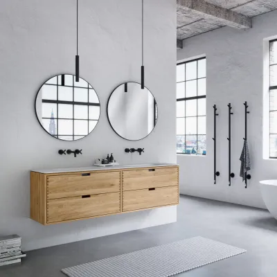 CPH Tapwork Soft 180D - Snekkermøbler i Natural Oak inkl. Mathvid SolidTec vask
