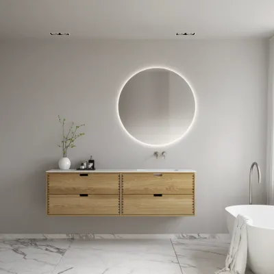 CPH Tapwork Soho 180R - MKII, fingertappede skap i naturlig eik inkludert Mathvid SolidTec®-vask