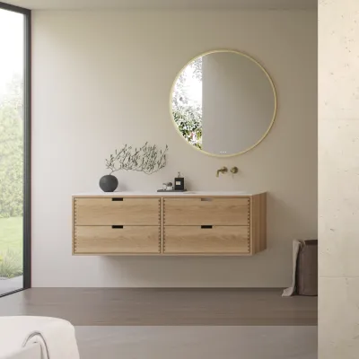 CPH Tapwork Soho 180R - MKII, fingertappede skap i naturlig eik inkludert Mathvid SolidTec®-vask