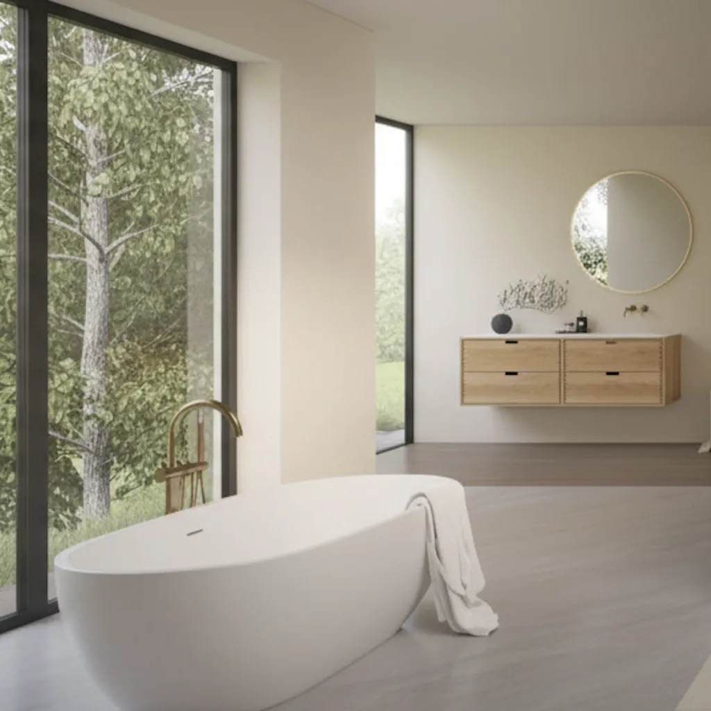 CPH Tapwork Soho 180R - MKII, fingertappede skap i naturlig eik inkludert Mathvid SolidTec®-vask