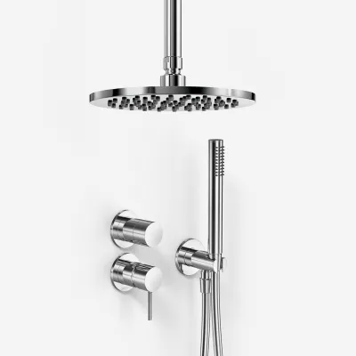 Semplice SBR901 S08 - Dusjsett Ø20 cm, Tak, Krom