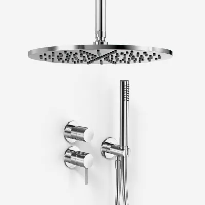 Semplice SBR901 S10 - Dusjsett Ø30 cm, Tak, Krom