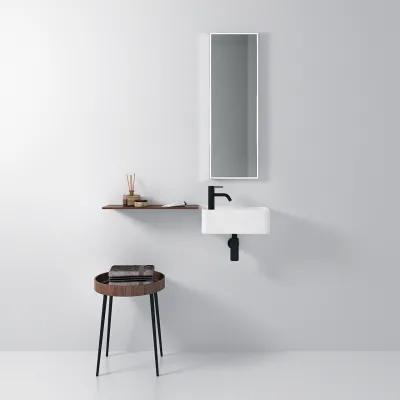 Coco 3R -  Servant 40x20 cm, Matt Hvit SolidTec®