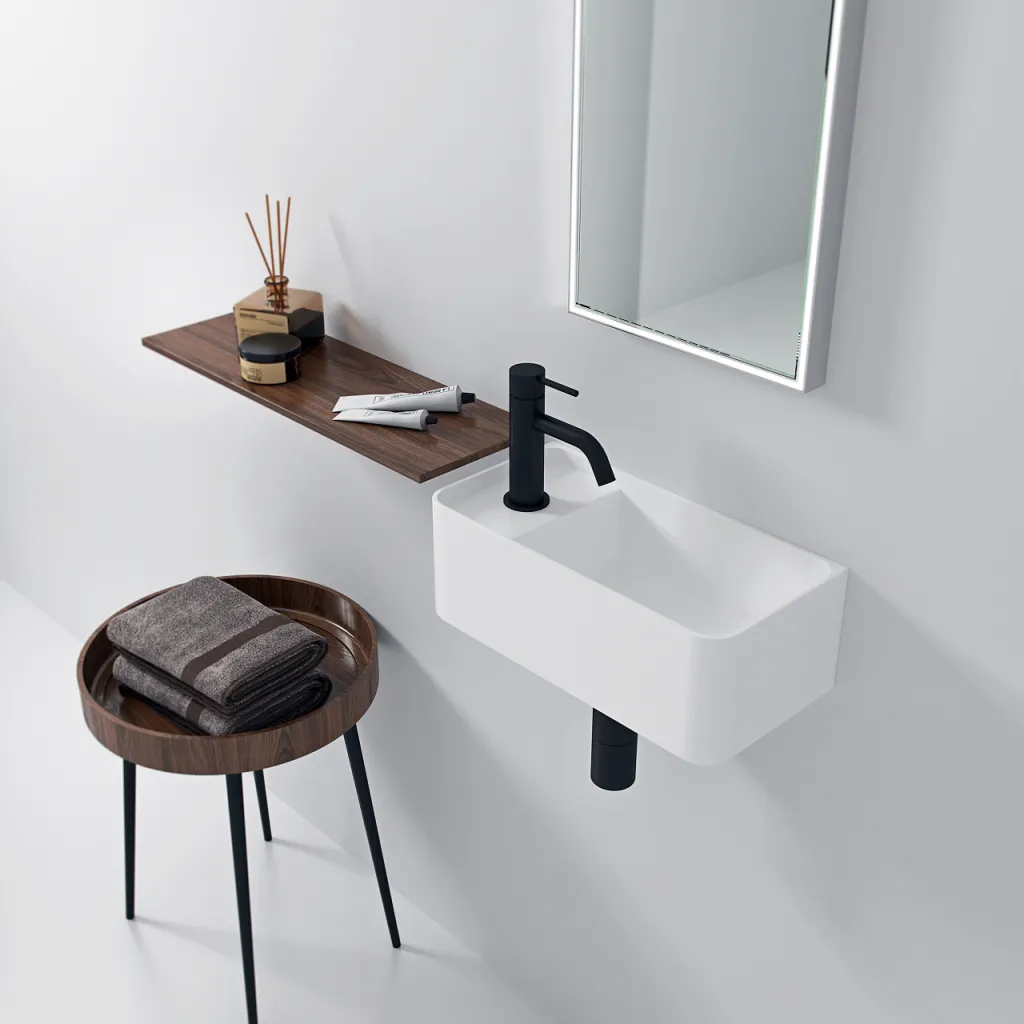 Coco 3R -  Servant 40x20 cm, Matt Hvit SolidTec®