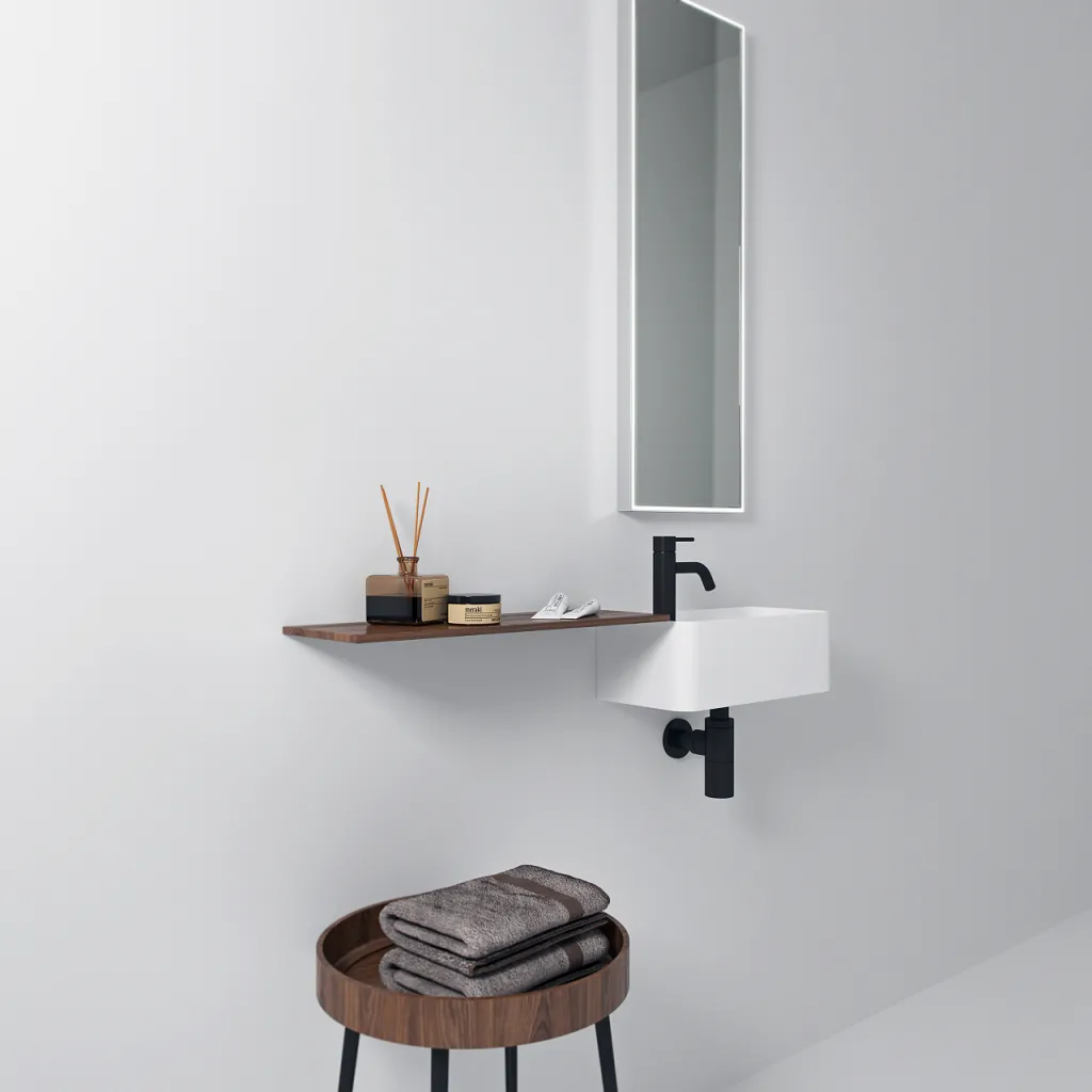Coco 3R -  Servant 40x20 cm, Matt Hvit SolidTec®