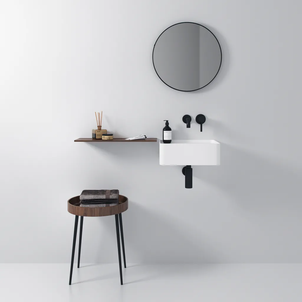 Coco 40 - Servant 40x30 cm, Matt Hvit SolidTec®
