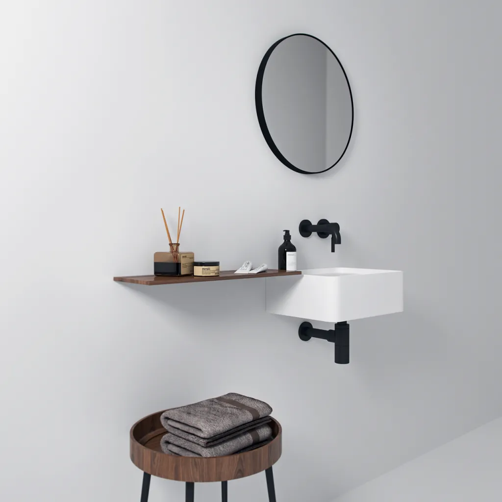 Coco 40 - Servant 40x30 cm, Matt Hvit SolidTec®