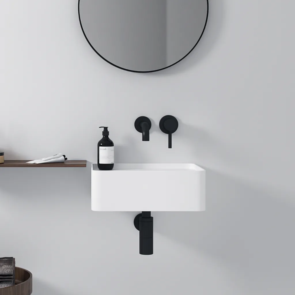 Coco 40 - Servant 40x30 cm, Matt Hvit SolidTec®