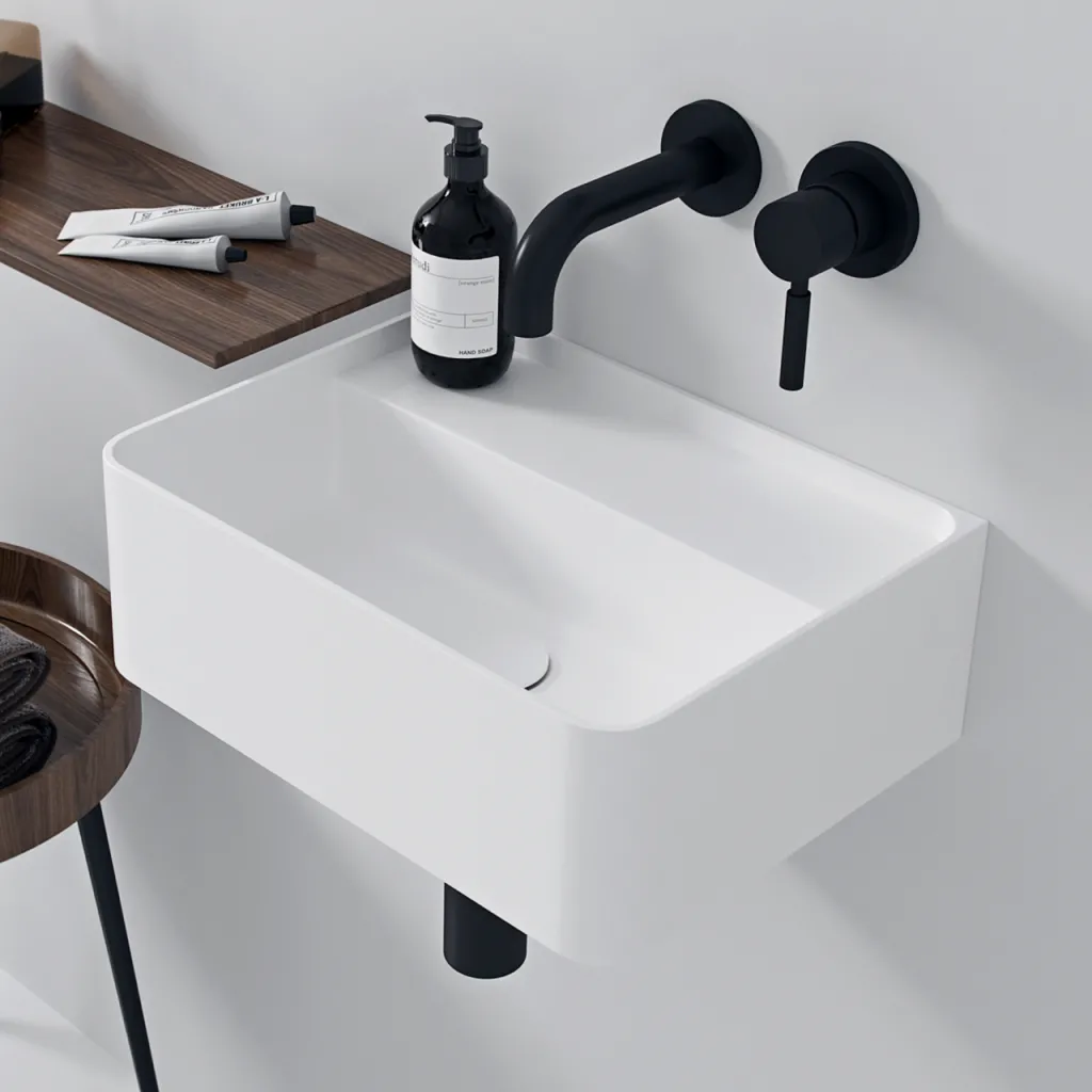 Coco 40 - Servant 40x30 cm, Matt Hvit SolidTec®