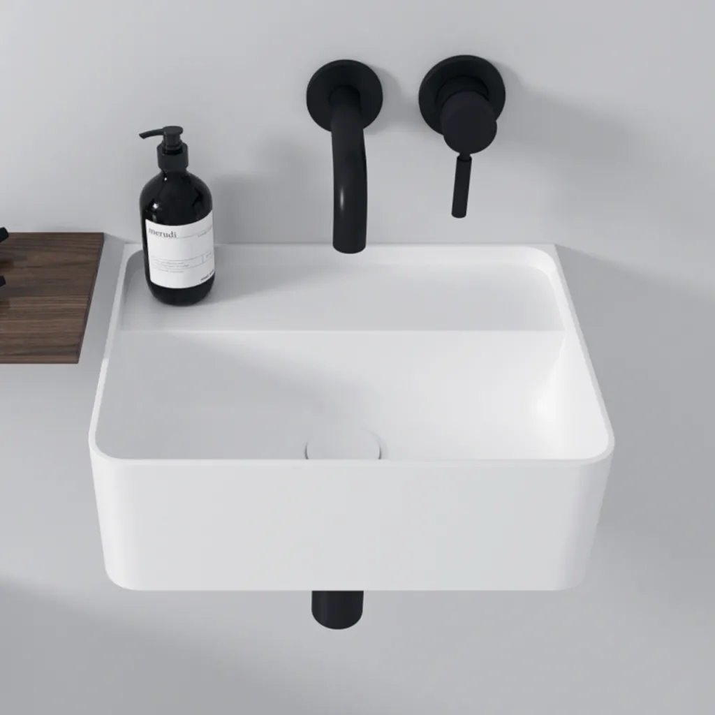 Coco 40 - Servant 40x30 cm, Matt Hvit SolidTec®