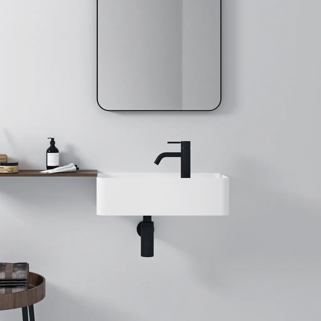 Coco 4L - 50x22,5 vask venstre, Mathvid SolidTec®