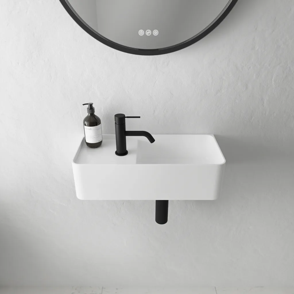 Coco 4R - Servant 50x22,5 cm, Matt Hvit SolidTec®