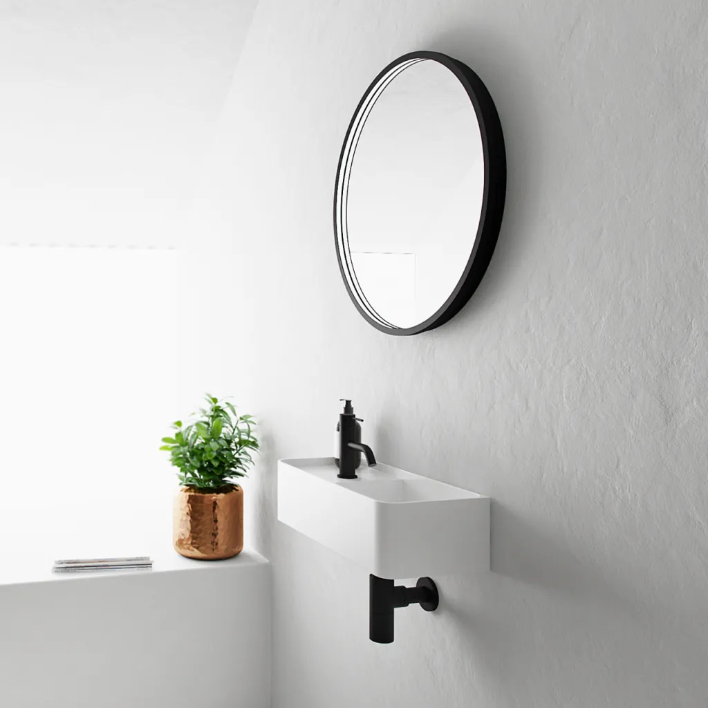 Coco 4R - Servant 50x22,5 cm, Matt Hvit SolidTec®