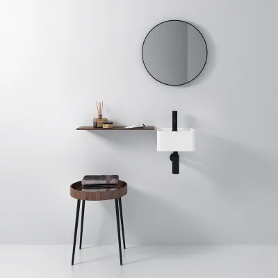 Coco 27 - Servant 27x27 cm, Matt Hvit SolidTec®