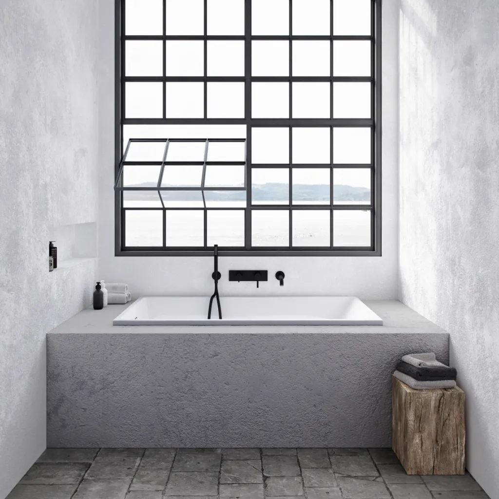 Pulcher Norma 1500 - Innebygget badekar 150x75 cm, Blank Hvit