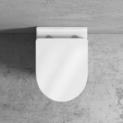 Stool AS1-18 - Toalett 52 cm, Hvit, Rimless + EasyClean Coat