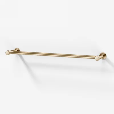 Hassel&Teudt H20-60 - Dobbel håndklestang 60 cm, polert messing natur