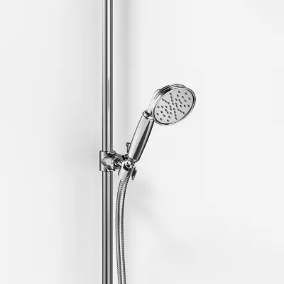 Hassel&Teudt HBR800 S01 - Dusjstangsett m/Ø21 cm. Rain DeLuxe m/EasyClean, Chrome