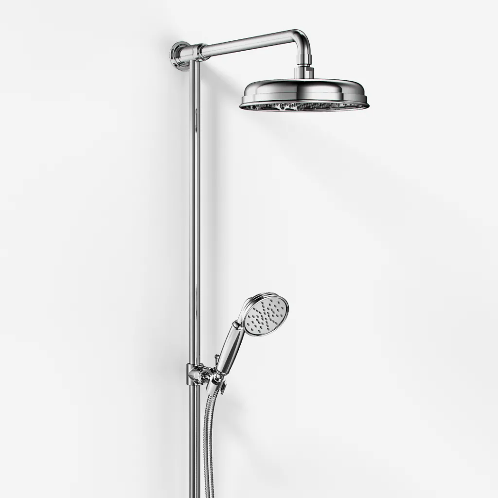 Hassel&Teudt HBR800 S01 - Dusjstangsett m/Ø21 cm. Rain DeLuxe m/EasyClean, Chrome