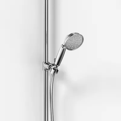 Hassel&Teudt HBT900 - SmartTerm dusjstangsett m/Ø21 cm. Rain DeLuxe m/EasyClean, Chrome