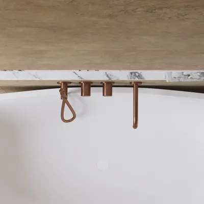 Semplice SBR801 S11 - Badekar/dusj, PVD børstet kobber