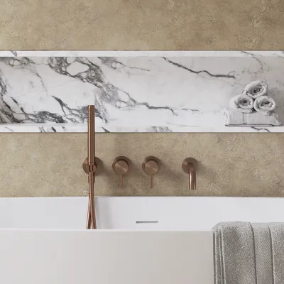 Semplice SBR801 S11 - Badekar/dusj, PVD børstet kobber