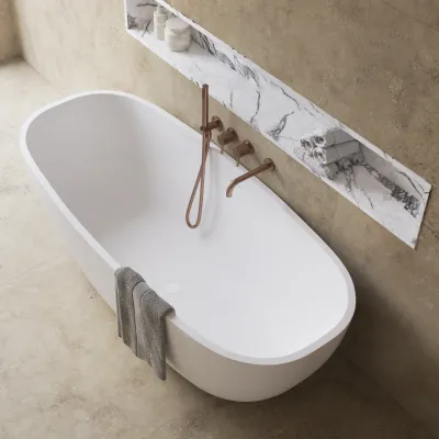 Semplice SBR801 S11 - Badekar/dusj, PVD børstet kobber