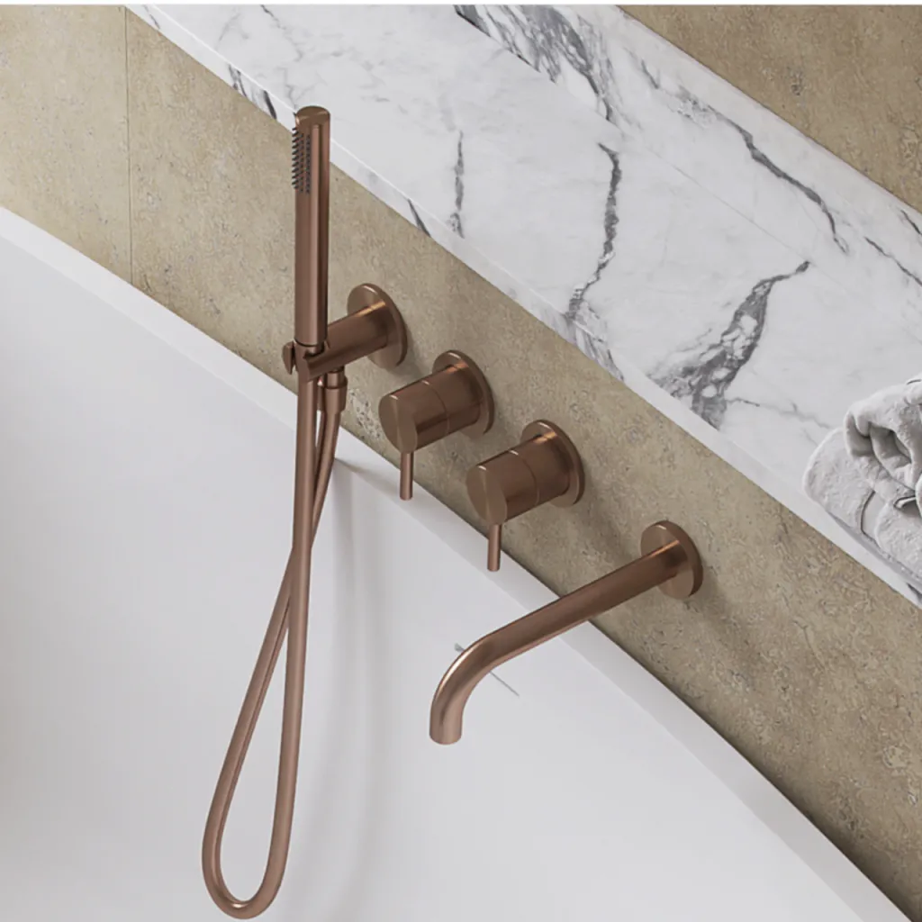 Semplice SBR801 S11 - Badekar/dusj, PVD børstet kobber